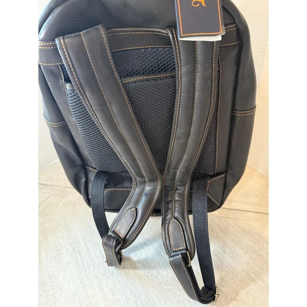 Links And Kings Crown Backpack Crown Black‎ Leather Collection New With Tags